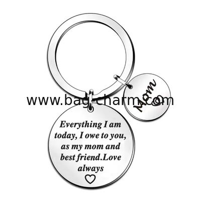 GUGEER Personalized logo Mothers Day Gifts Easter Christmas Stocking Stuffers Valentines Day Birthday Halloween Thank You Gifts Keychain