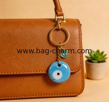 GUGEER Bag Charms Car Keyrings  Turkish Eye Evil Eye Blessing Gift – Blue Protective Amulet for Home Decoration– Wall Hanging for Home, Balcony and Car – Symbol of Protection and Blessing