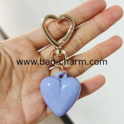 GUGEER  Love Heart Keychain Heart Bag Charms for Handbags Bag Purse Heart Keychain Valentine's Day Gift for Women Girls