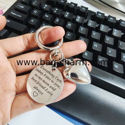 GUGEER Cute Heart Keychain Mom Christmas Gifts from Daughter Son - Mother's Day Gifts for Mom Birthday Valentines's Day Gifts from Daughter Son