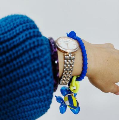 GUGEER Silicone Tie Bag Charms Jelly Balloon Dog Design Keychain for Women,Volleyball Charms,Volleyball Keychains