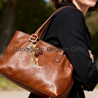 GUGEER Cherry Keychain Cute Bag Charm Women Leather Keyring Car Keys Gift Mother's Day Birthday Valentine's Purse Accessory