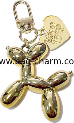 GUGEER Cute Jelly Balloon Dog Keychain for women , Cute Girls Key Chain, Fashion Bag Charm for Purse Handbags Bag Accessories Key Charms