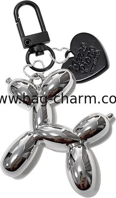 GUGEER Cute Jelly Balloon Dog Keychain for women , Cute Girls Key Chain, Fashion Bag Charm for Purse Handbags Bag Accessories Key Charms