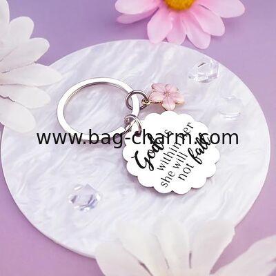 GUGEER Christian Gifts for Women Inspirational Bible Verse for Friends Teen Girl Christian Keychain Spiritual Gifts Religious Biblical for Women Faith Based Gift Bible Accessories