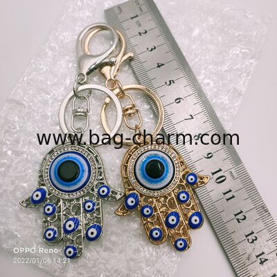 GUGEER Turkish Evil Eye Decor Ornament - Evil Eye Wall Hanging - Home Protection Charm Evil Eye Wall Decor - Turkish Nazar Amulet