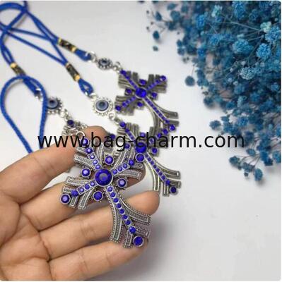 GUGEER Evil Eye Keychains Lucky Charms Bag for Women, Cute Purse Handbag Accessories