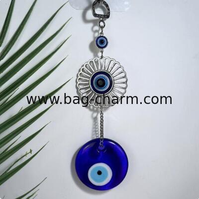 GUGEER Turkish Eye Evil Eye Wall Hanging Amulet for Good Luck and Protection at Home,Cute Purse Handbag Gifts