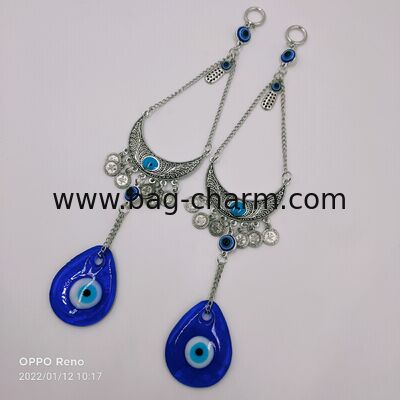 GUGEER Turkish Eye Evil Eye Wall Hanging Amulet for Good Luck and Protection at Home,Cute Purse Handbag Gifts