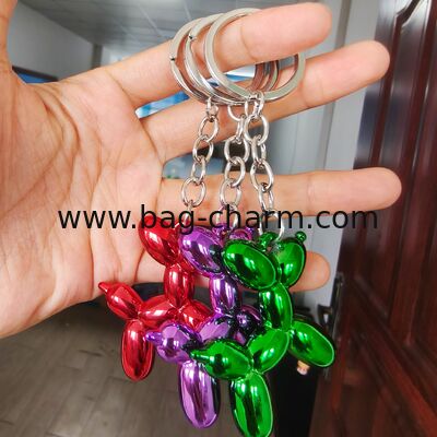 GUGEER Dog Keychain Lovely Puppy Key Ring,Cute Pet Animal Keychain Decor Metal Keyring Portable Gift for Dog Lovers