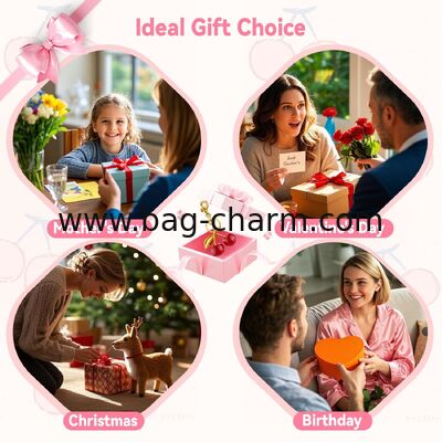 GUGEER Cherry Bag Charm Cute Key Chains Cherry Purse Charms for Handbags, Strawberry Keychain Mother's Day Gifts