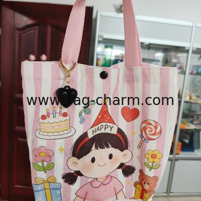 GUGEER  Love Heart Keychain Heart Bag Charms for Handbags Bag Purse Heart Keychain Valentine's Day Gift for Women Girls