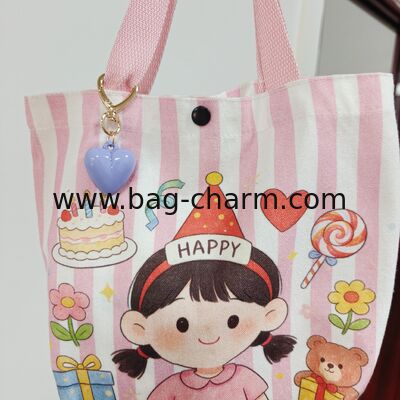GUGEER  Love Heart Keychain Heart Bag Charms for Handbags Bag Purse Heart Keychain Valentine's Day Gift for Women Girls